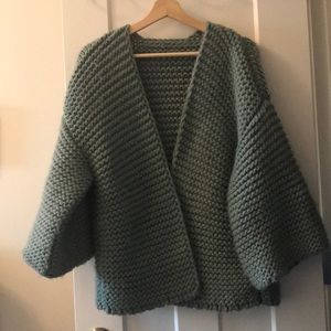 Chunky open cardigan